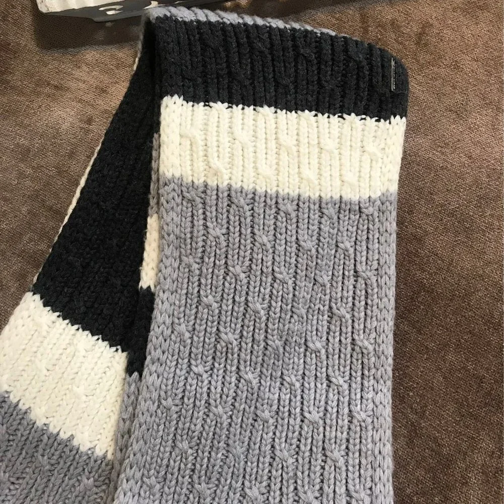 MICHAEL by Michael Kors Infinity Scarf - gray, charcoal, cream